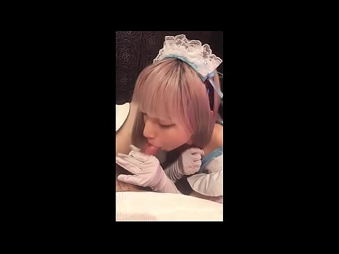 ❤️ Японский идол [mayuka], костюм французской горничной, часть 1, минет и дрочка с лосьоном ☑ Анал на wassell.ru ❤